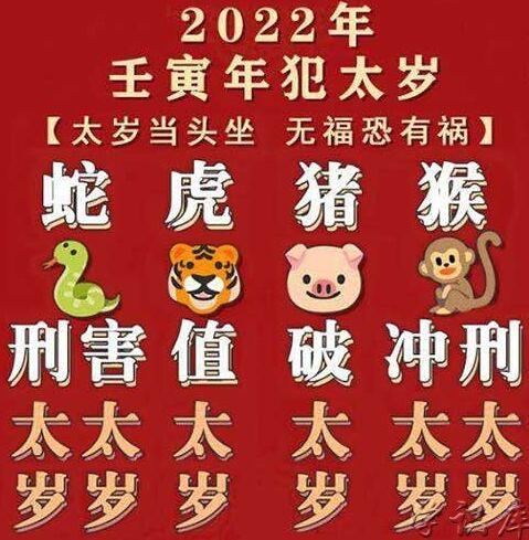 2023年犯太岁的生肖是什么有哪几个 虎年属虎蛇猴猪2023年怎么化解