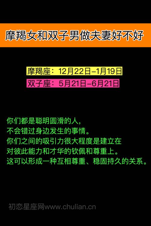 双子女摩羯男配对指数,双子座男生和摩羯座女