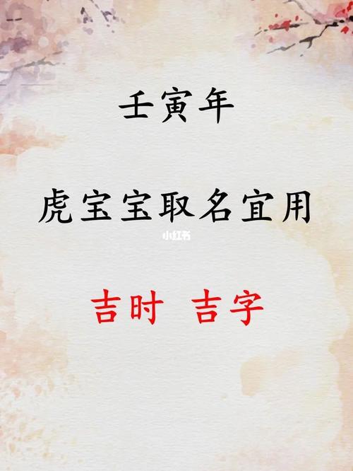 宝宝起名壬寅年虎宝宝取名宜用吉时吉字