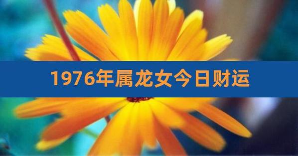 1976年属龙女今日财运,76年属龙人45岁至49岁的运气