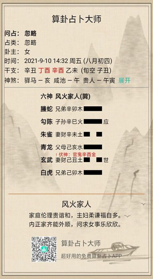 六爻六十四卦之风火家人卦详解周易64卦第37卦风火家人卦解卦