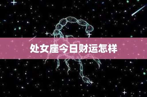 处女座今日财运怎样