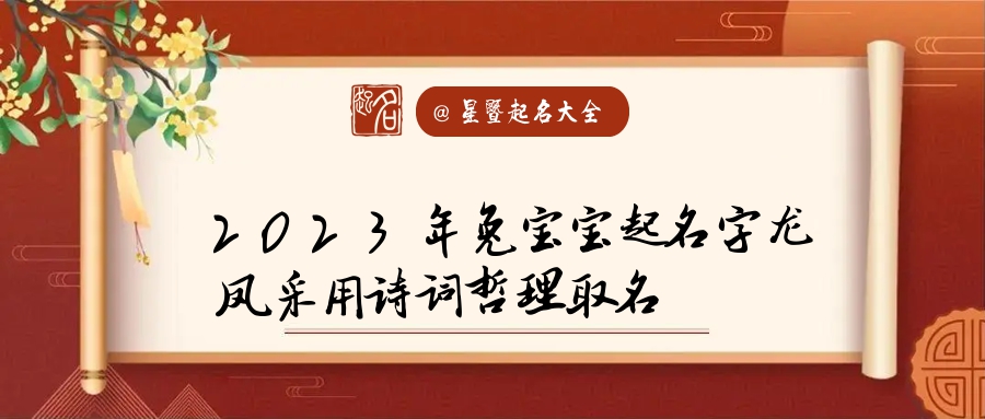 2023龙凤胎起名(洋气的龙凤胎名字大全)