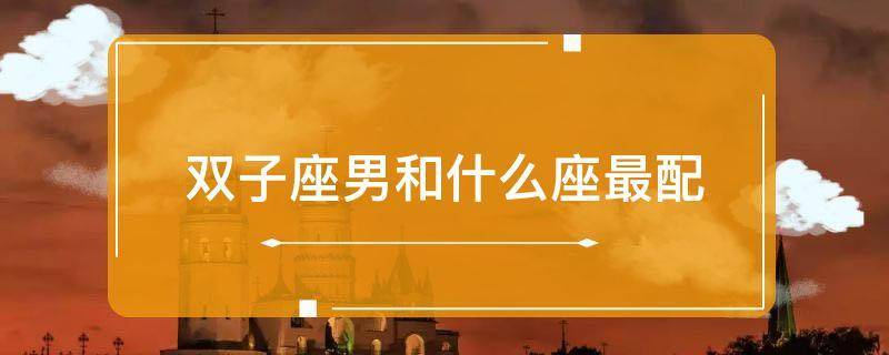 「已解决」双子座男和什么座最配