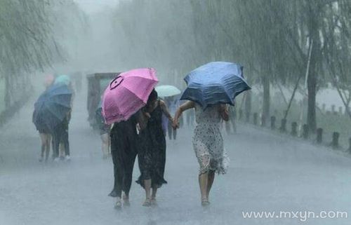 梦见大雨淋湿自己